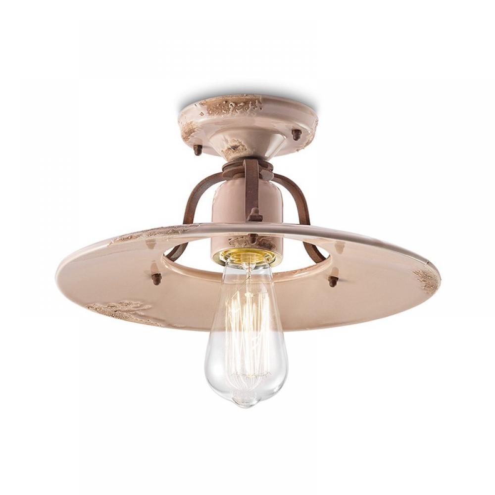 rusztikus mennyezeti keramia lampa vintage retro eloszoba alacsony belmagassag konyha nappali haloszoba ferroluce retro lampak lameridiana egyedi antikolt.jpg
